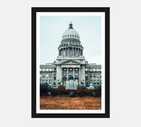 Boise State Capitol Poster. One of the most important from the history perspective places in Idaho. If you are a proud Idahoan, this wall poster will be an enjoyable part of your interior. 